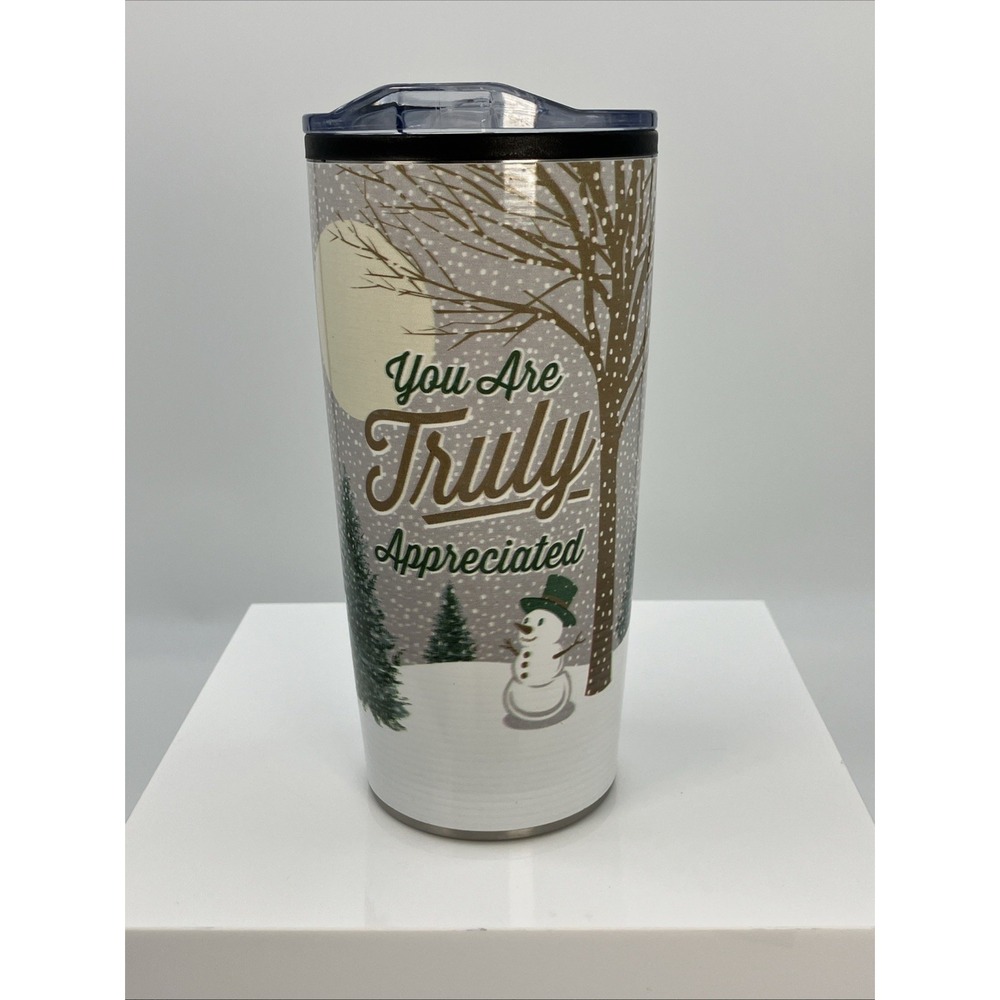 You Are Truly Appreciated Travel Mug with Clear Lid 7in Tumbler Cup Special Gift